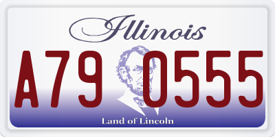 IL license plate A790555