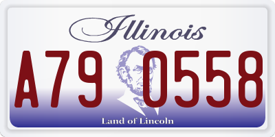 IL license plate A790558