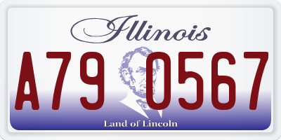 IL license plate A790567