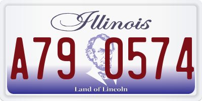 IL license plate A790574