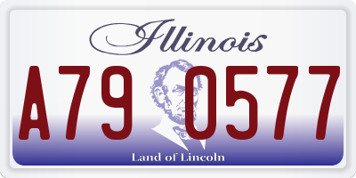 IL license plate A790577