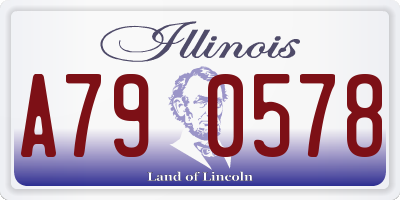 IL license plate A790578