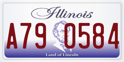 IL license plate A790584