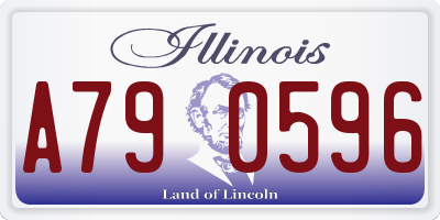 IL license plate A790596