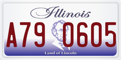 IL license plate A790605