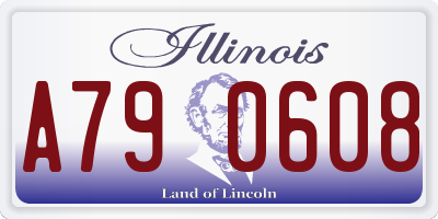 IL license plate A790608