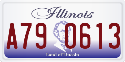 IL license plate A790613