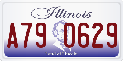 IL license plate A790629