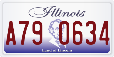 IL license plate A790634