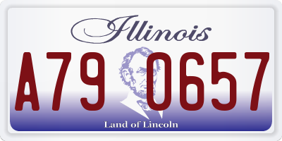 IL license plate A790657