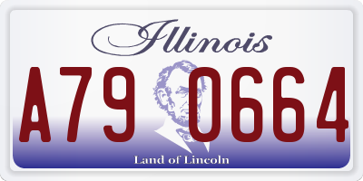 IL license plate A790664