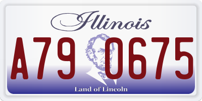 IL license plate A790675
