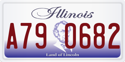 IL license plate A790682