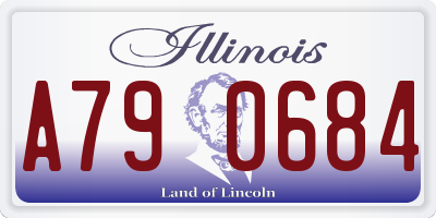 IL license plate A790684