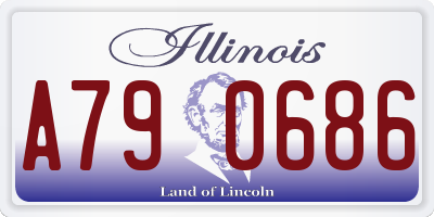 IL license plate A790686