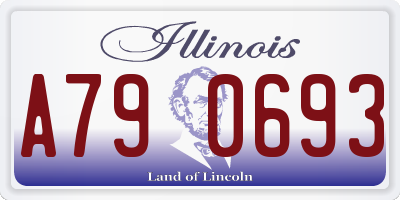 IL license plate A790693
