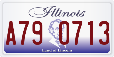 IL license plate A790713