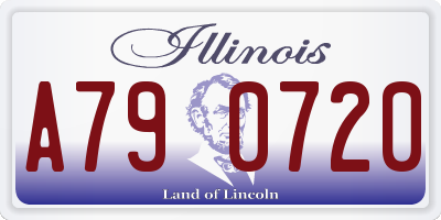 IL license plate A790720