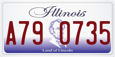 IL license plate A790735