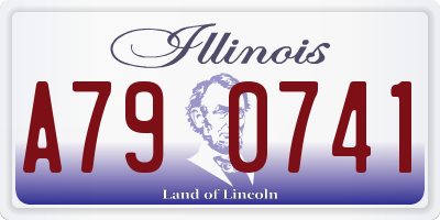 IL license plate A790741