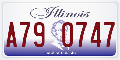 IL license plate A790747