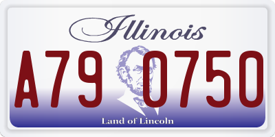 IL license plate A790750