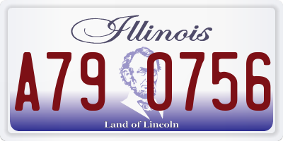 IL license plate A790756