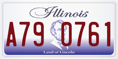 IL license plate A790761
