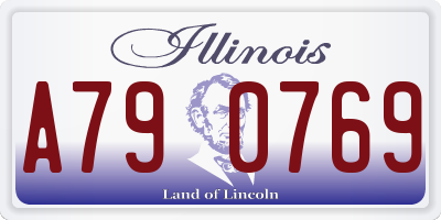 IL license plate A790769