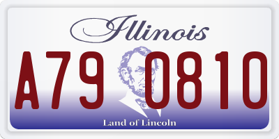 IL license plate A790810