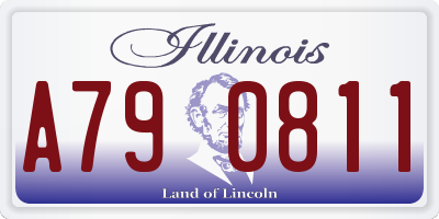 IL license plate A790811