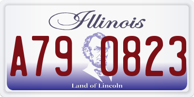 IL license plate A790823