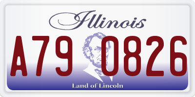 IL license plate A790826