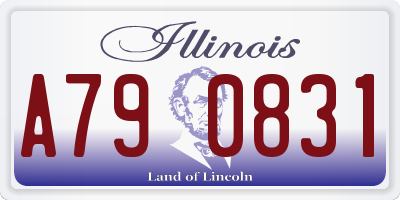 IL license plate A790831