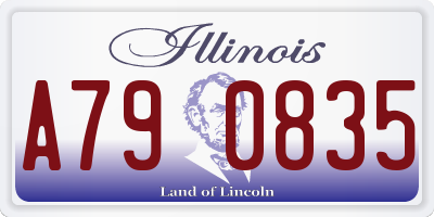 IL license plate A790835