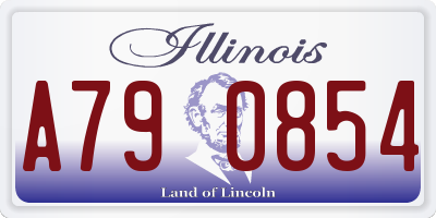 IL license plate A790854