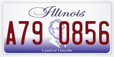 IL license plate A790856