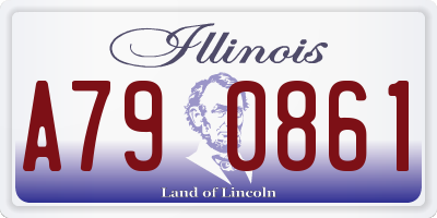 IL license plate A790861
