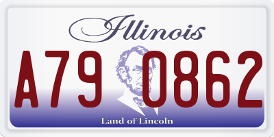 IL license plate A790862