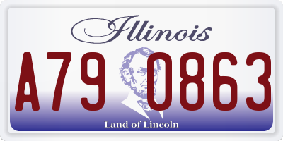 IL license plate A790863
