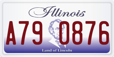 IL license plate A790876