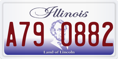 IL license plate A790882