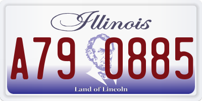 IL license plate A790885
