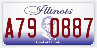 IL license plate A790887