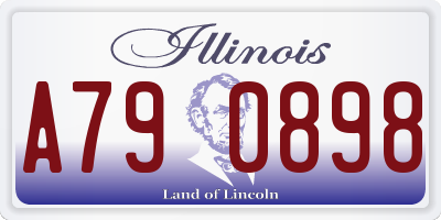 IL license plate A790898