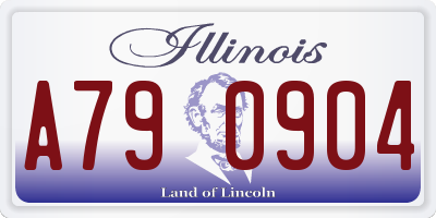 IL license plate A790904
