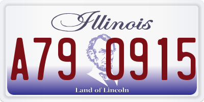 IL license plate A790915
