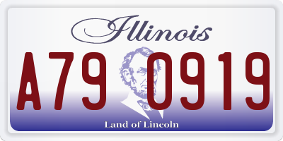 IL license plate A790919