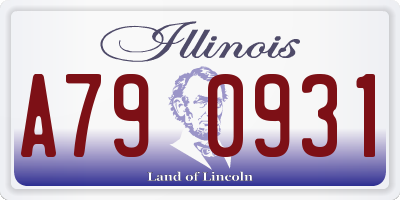 IL license plate A790931