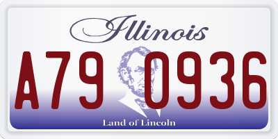 IL license plate A790936